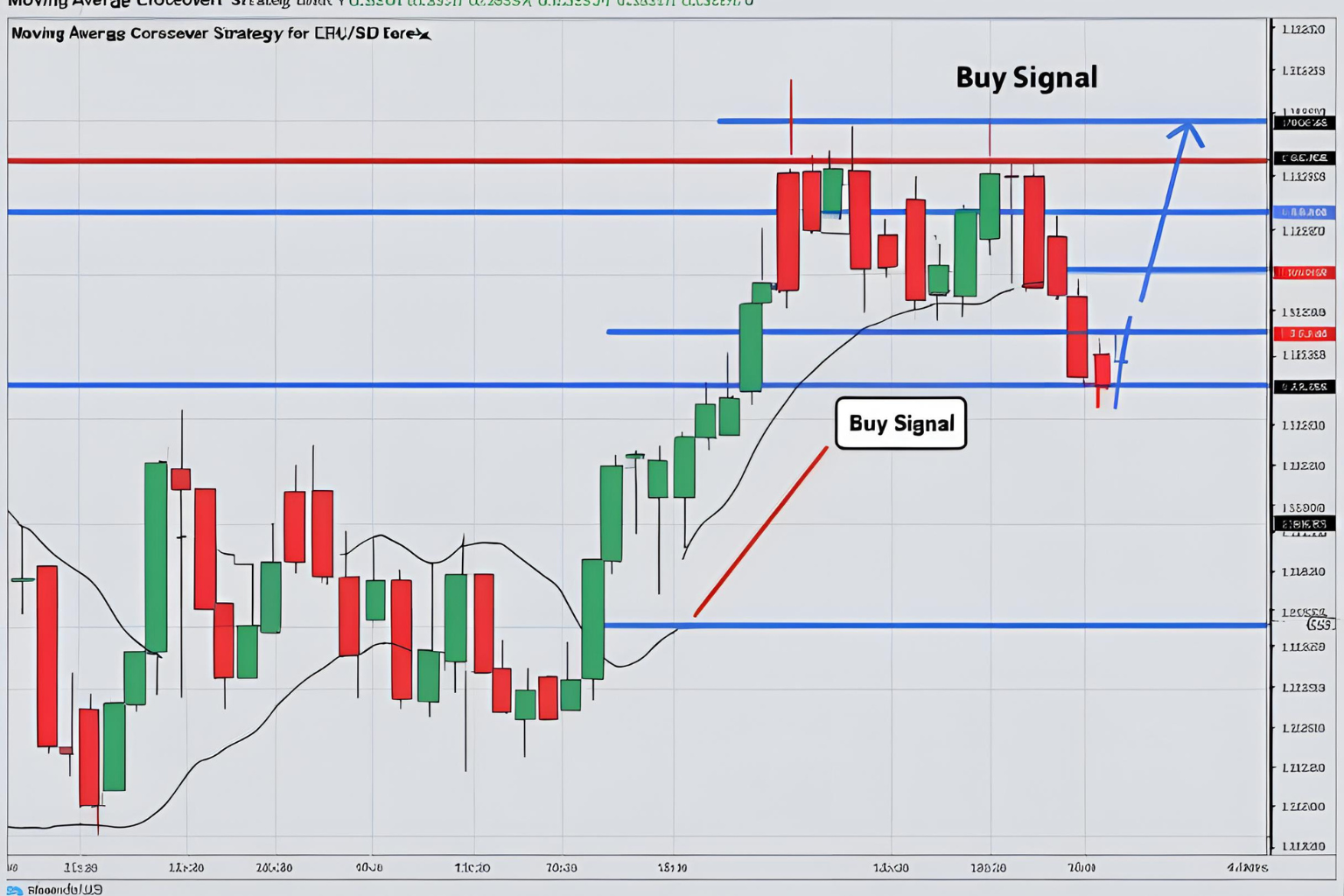moving average crossover strategy for EUR/USD